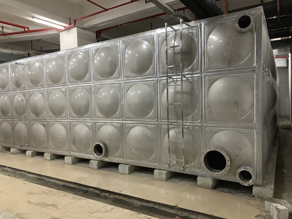 150噸不銹鋼水箱，禹智攜手宏量水箱供水工程合作